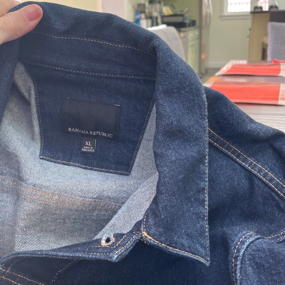 Banana Republic Men's Navy Denim Jacket